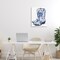 Stupell Industries Blue Chinoiserie Cowboy Boots Canvas, design by Heidi Kuntz